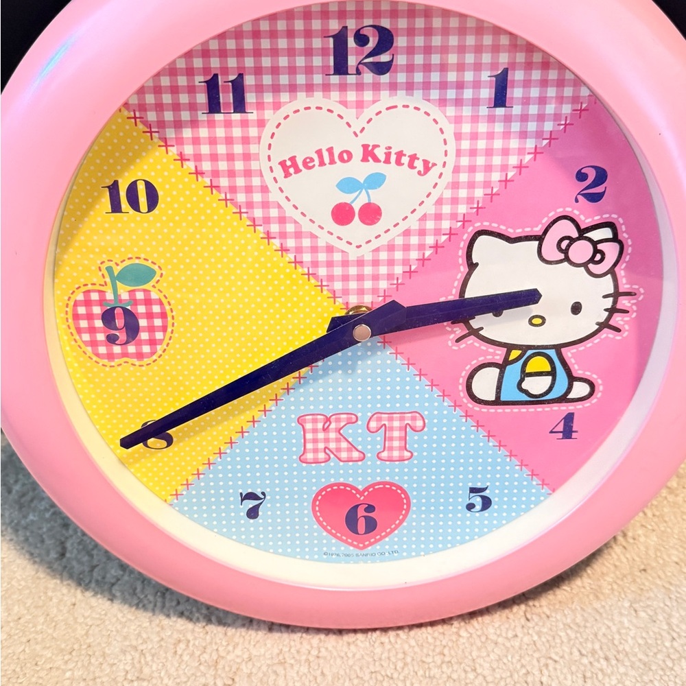 Hello Kitty Pink Wall Clock